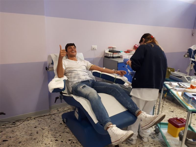 Ragazzi alla prima donazione